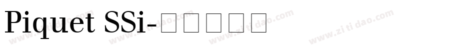 Piquet SSi字体转换